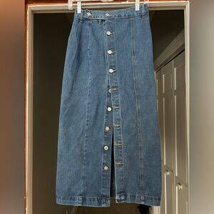 XS Midi Denim Skirt